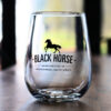 Black Horse Distillery Stemless Glass