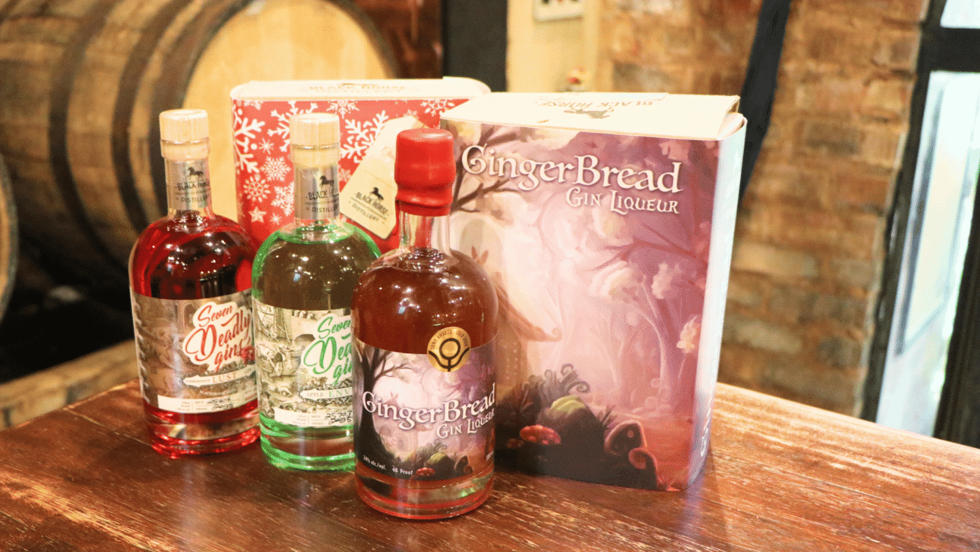 Christmas packaging, Lust and Envy Gin